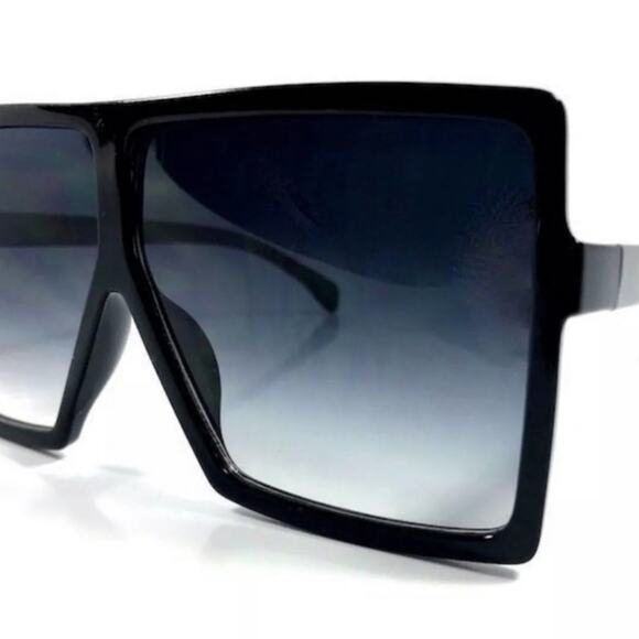 Vintage Oversize Square Sunglasses Luxury Brand Big Frame Women Sun Glas… - Picture 3 of 6